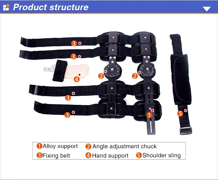 Medical Adjustable Orthopedic Hinged ROM Elbow Brace Support