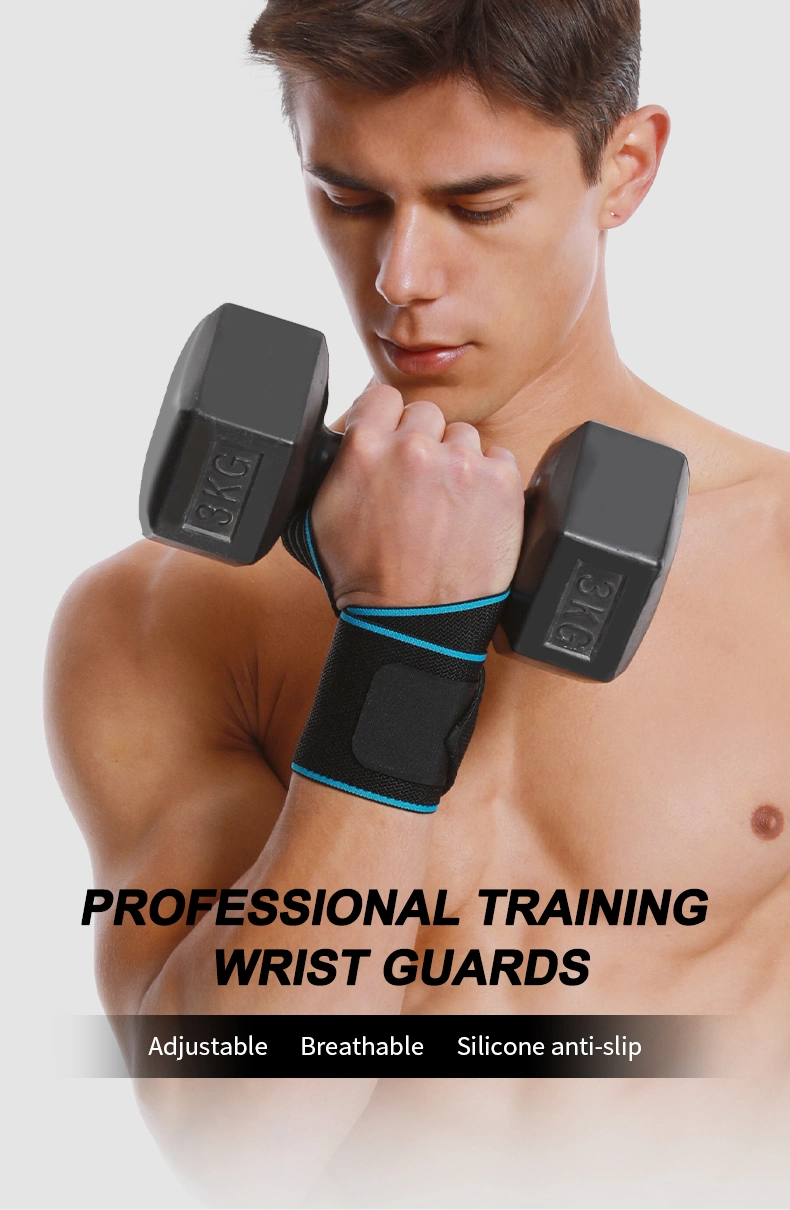 6048#Custom Logo Sports Wrist Bands Hand Support Gym Wrist Wraps Brace