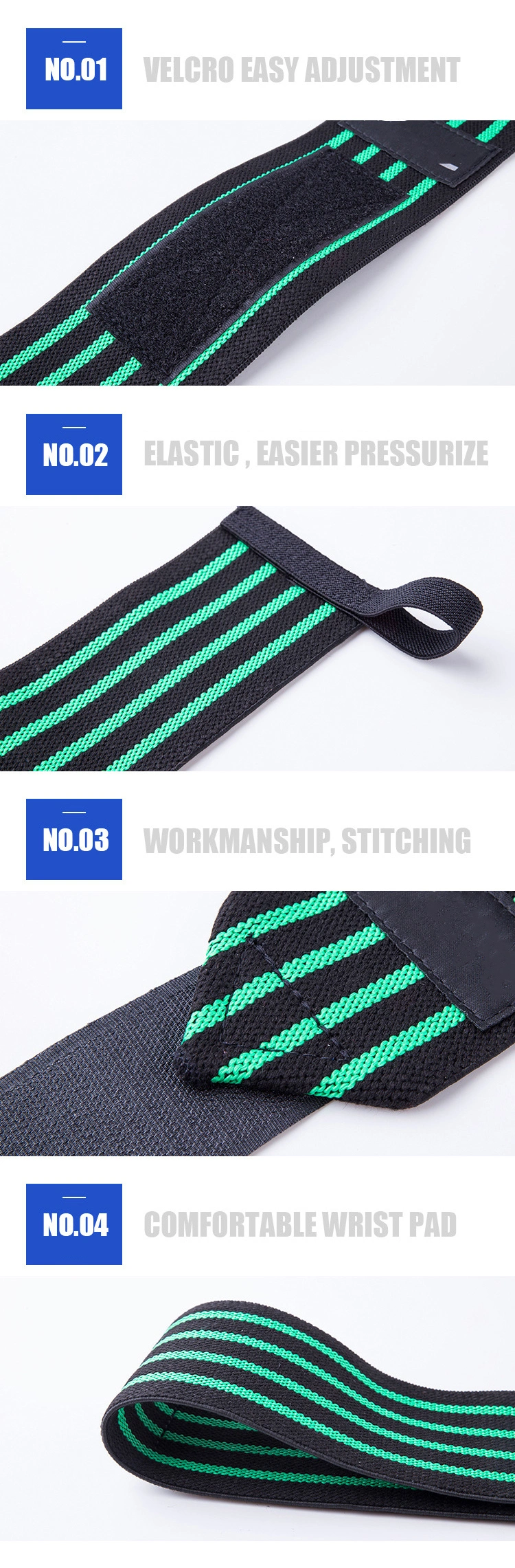 Bodybuilding Weight Lifting Power Gym Wrist Supports Assist Straps Wrist Straps Wrist Wrap