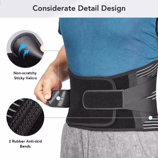 Wholesale Adjustable Neoprene Lumbar Brace Sports Protection Training Waist Support